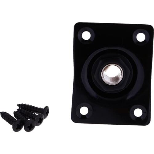 Tooyful Tooyful Rectangle Guitar Bass Output Jack Plate w/ Socket Screws for Electric Gb Ep Guitar