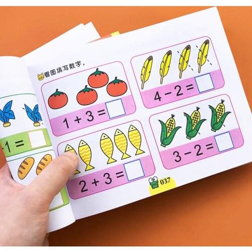Children Kindergarten Preschool Mathematics Workbook Digital Enlightenment Arithmetic Book Addition And Subtraction Textbooks