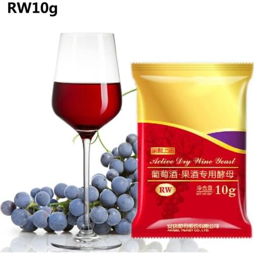 In-stock 10g Wine Yeast Full Fermentation Dry Yeast With Emulsifier For Homemade Wine DIY