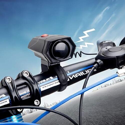 Ultra Loud Cycling Horns Bike Bicycle Bell Handlebar Ring Bell Cycle Bells Electric 5 Modes