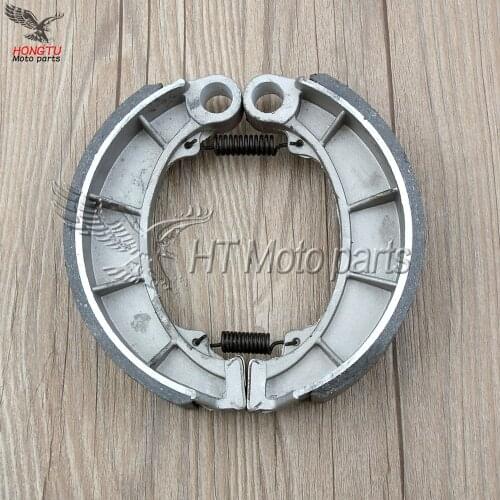 Motorcycle Rear Brake Shoes Pad w/ Springs For Honda VLX400 STEED 400 VT400 1991-1997 1996 1995 1994 1993 1992 Aluminum