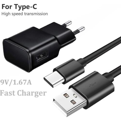 Phone Charger For OPPO F17 A15 A53 A52 A93 A73 A5 A9 2020 Realme 7 X7 7i X50 X2 Pro 9V 1.67A Fast Wall Charger USB C Cable Plug