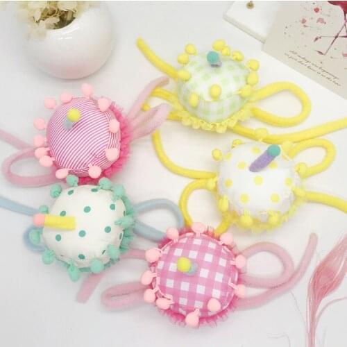 1pcs Birthday Caps Birthday Cake Candle Hair Band Hat Newborn Baby Birthday Headband Party Decorations