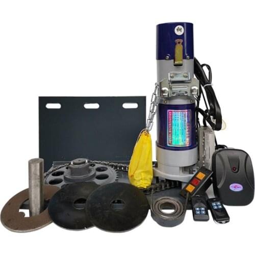 220V 370W External Garage Door Rolling Door Motor 600Kg Lightning Protection Intelligent Remote Control Automatic Door Opener