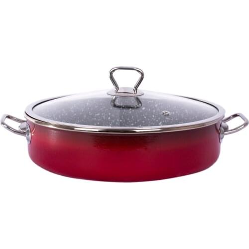 26cm granite stone pan casserole Korean cuisine large soup rice noodle stew pot saucepot saucepan granite cooking