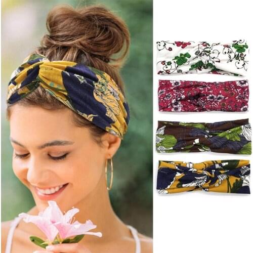 3 pcs Yoga Hairbands Women Yoga Pilates Training Colorful Pattern Headbands Turban Lady Outdoor Running Walking Sweatbands