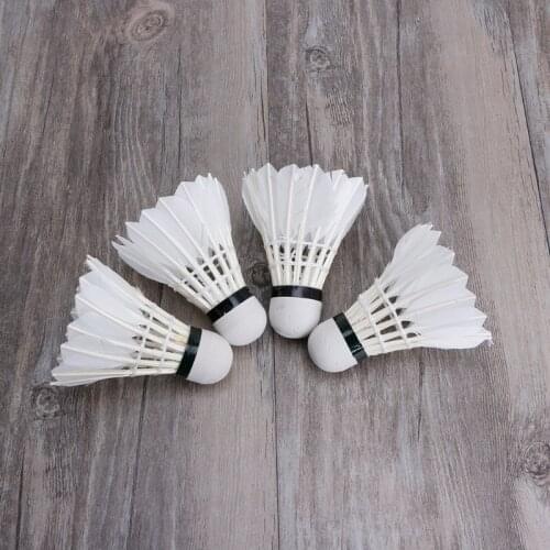 4pcs Dark Night Colorful LED Badminton Shuttlecock Birdies Lighting Feather