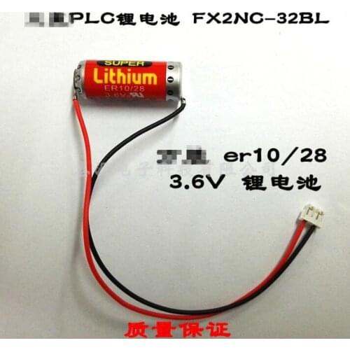 5PCS Japan original ER10/28 3.6v lithium battery ER10280 Mitsubishi PLC FX2NC-32BL