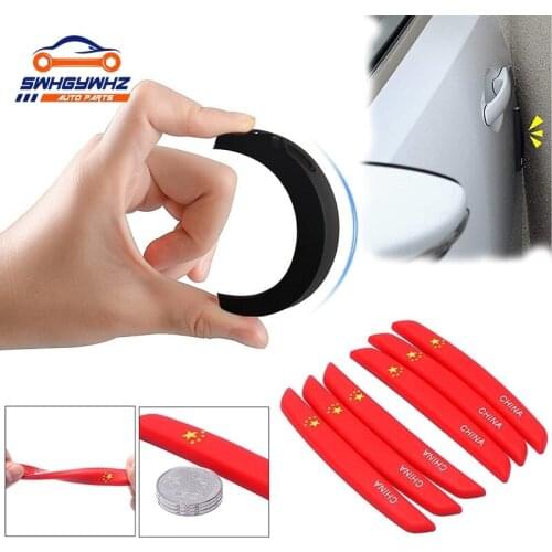 6Pcs Auto Car Door Edge Protection Guards Buffer Trim Molding Protection Strip Scratch Protector Car Door Crash Bar for BMW Audi