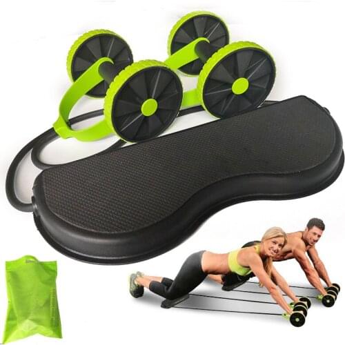 AB Wheels Roller Stretch Elastic Abdominal Resistance Pull Rope Tool Abdominal Muscle Trainer Exercise Home Fitness Equipment