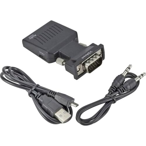 Vga to HDMI-Compatible Adapter Vga Male to HDMI-Compatible Female Laptop to Tv Projector