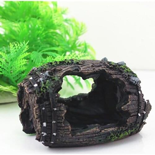 Aquarium Resin Ornaments Decorations Artificial Barrel Cave Resin Barrel Fish Tank Landscaping Aquatics Decoration Accessories