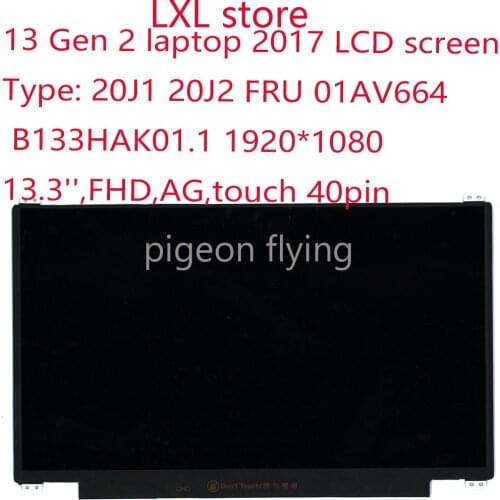 B133HAK01.1 for Thinkpad 13 Gen 2 (2017) LCD screen FRU 01AV664 13.3'',FHD,AG,touch 40pin 100% test OK