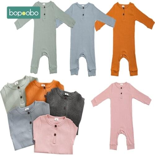 Bopoobo Baby Crawling Clothes 1PCS 100% Cotton Trousers Crawling Clothing Comfortable Soft MulticolorChildrens Pajamas Infant