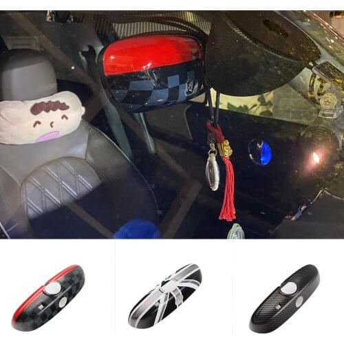 Union Jack Interior Rearview Mirror Cover Car Stickers For MINI Cooper JCW S One F54 F55 F56 F60 Countryman Accessories