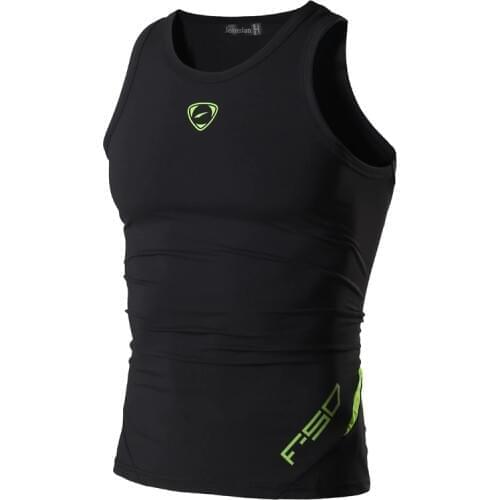 Jeansian Sport Tank Tops Tanktops Sleeveless Shirts Running Grym Workout Fitness Slim Compression LSL3306