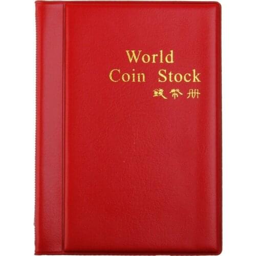 120 Coin Pockets Collection Collecting Storage Holder Money Penny Album Book TS2 Suitable for coins caps tokens medallions badge