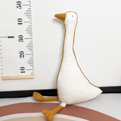 Hot Big White Goose Pillow Plush Toy Cute Animal Popular Stuffed Dolls Soft Pillow Kids Toys Children Birthday Christmas Gift