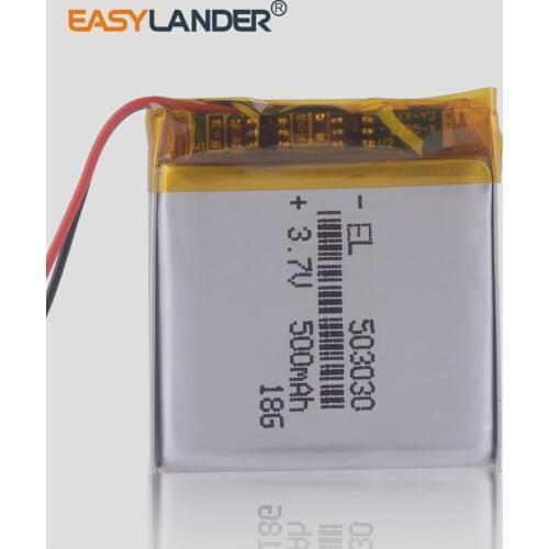 3.7V 503030 500mAh lithium Polymer battery For GPS MP3/MP4 player Driving dvr Nokia BH-503 stereo bluetooth smart watches