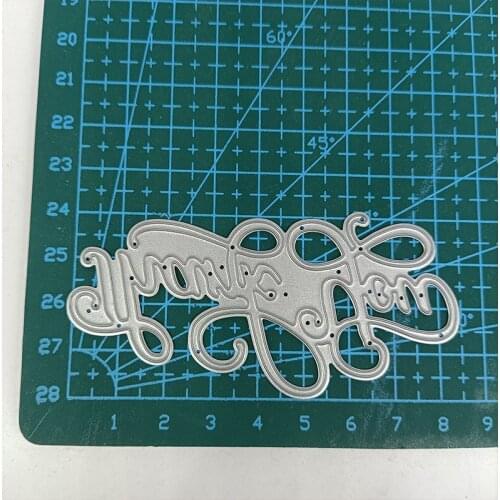 Metal Cutting Dies Lace Thank you Frame DIY Stencil Scrapbooking Album Embossing Paper Card Making Decor 2021 Punch Template