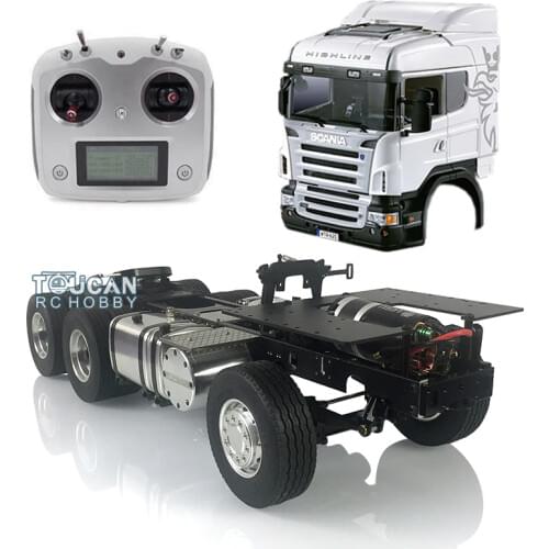 1/14 RC LESU Sca 6*4 Metal Chassis DIY Hercules Cabin Tractor Truck i6S Radio THZH0310