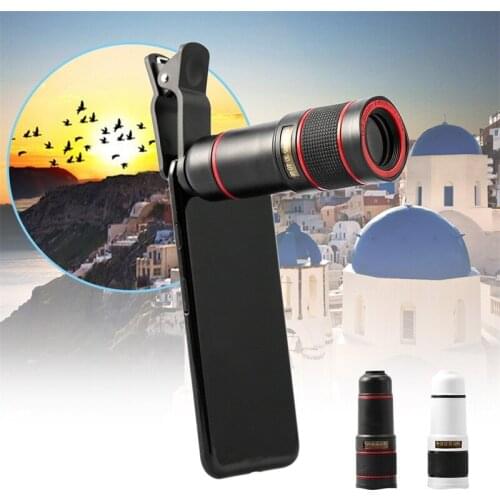 Mobile Phone Telephoto Lens 14X Zoom Phone Camera Telephoto Telescope Lens for iPhone Samsung Phone Portable