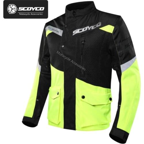 Men Summer Motorcycle Jacket motocross Mesh 600D Oxford clothing SCOYCO Motorbike coat MOTO clothes CE gear M L XL XXL XXXL