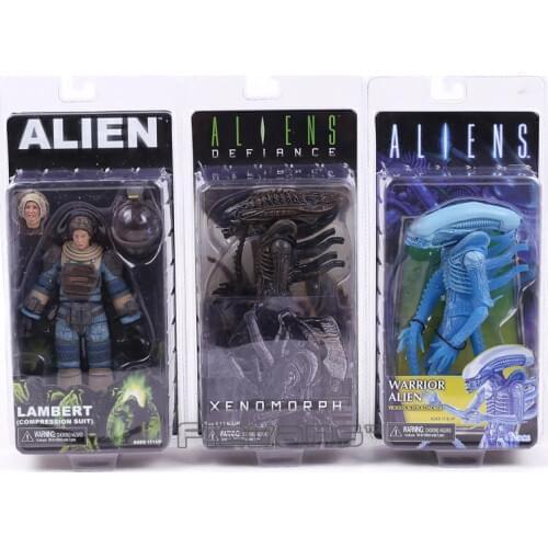 NECA ALIEN Lambert (Compression Suit) / Aliens Defiance Xenomorph / Warrior Alien PVC Action Figure Collectible Model Toy 18cm