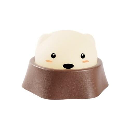 Xiaomi MUID Gopher Night Light Bedroom Bedside Pat the light Silicone lamp USB Charging Cartoon Mouse Light Gift