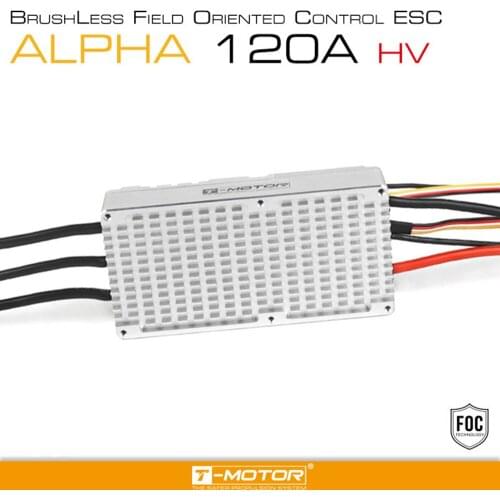 Original TMOTOR ALPHA 120A HV 6~12S LiPo 500HZ NO BEC FOC ESC special for multirotor uav