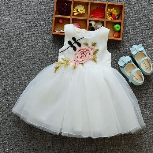 Girls Dresses Summer 2020 Children Clothes Girls Beautiful Lace Dress Baby Girls Flower Dress Teenager Kids Dress for Age 1-7 Y
