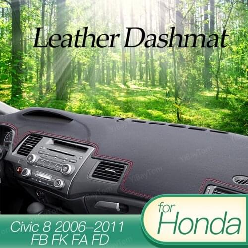 Fit For Honda Civic Dashboard 2006 2007 2008 2009 2010 2011 Leather Cover Dashmat Dash Mat Pad Sun Shade Dash Board Cover Carpet