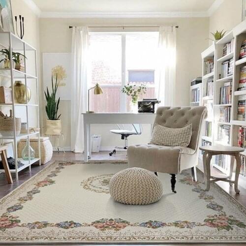 Big size floral pastoral bedside carpet,European style retro vintage home decoration area rug