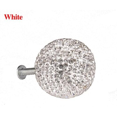 Crystal Ball Knob Handles Dresser Drawer Kitchen Cabinet Pull Cupboard Handle Wardrobe Door Knobs Furniture Hardware Home Decor