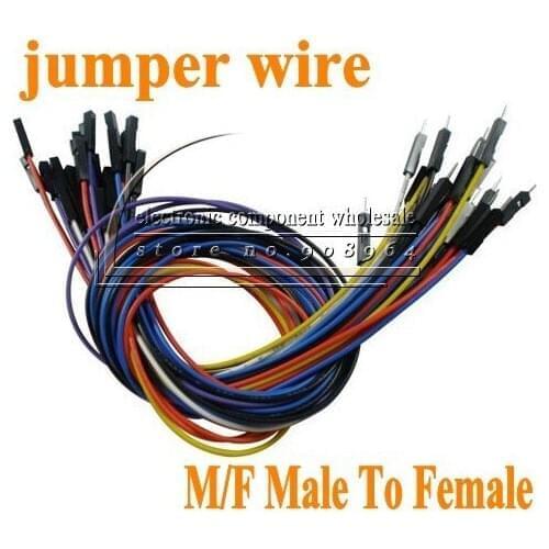 50 PCS/LOT Jumper Wires Premium 200mm M/F Male to Female FOR PCB breadboard wire