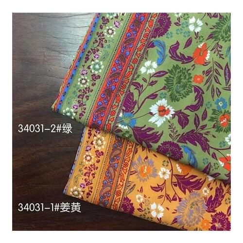 Rayon fabric dark floral printed fabric dress fabricLFCK080092