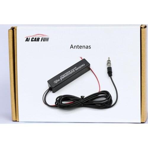 Universal Car Hidden Antennas Signal Aerial Amplified Antenna FM AM Antenna Aerial Cars Accessories 12 V electronic stereo
