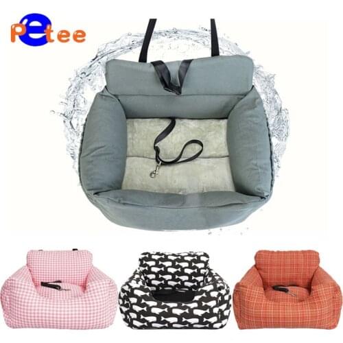 Universal Travel Car Carrier Pet Car Seat Cover Pet Carrier Bag Pet Seat Cover Sofa Seat Pad Safe Outdoor Indoor Dog Bed Basket