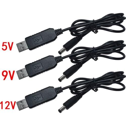 USB power boost line DC 5V to DC 9V / 12V Step UP Module USB Converter Adapter Cable 2.1x5.5mm Plug