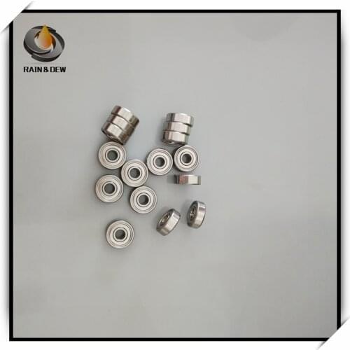 High quality 10Pcs S 605 ZZ 5X14X5 mm stainless steel ball bearing ABEC-9
