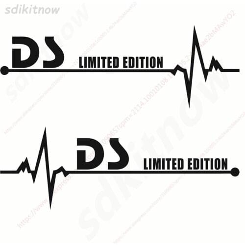 New 1pc Heart Car Decal Sticker Styling Windows Door Decoration For citroen DS 2 3 4 5 6 7 DS2 DS3 DS4 DS5 DS6 DS7 accessories