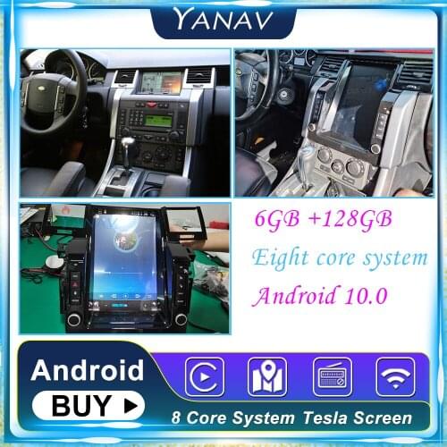 12.1" Android 10.0 For Land Range Rover Sport 2006 With 128GB Car Multimedia Navigation Car Radio Stereo GPS Navigation Player