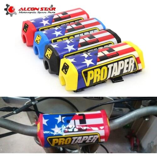 Alconstar- 2.0 Square Handlebar Bar Pad Fat Bar Pad Chest Protector Cross Bar fit 1-1/8 Handle Bar Motorcycle Dirt Bike Pit Bike