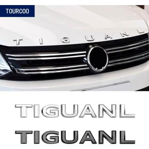 Car Styling Emblem Badge Letters for Volkswagen TIGUANL Hood Trunk Emblems Stickers