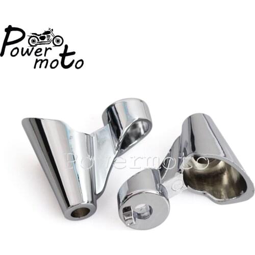For Harley XL1200X 2010-2015 2pcs Chrome Motorcycles Aluminum Front Turn Signal Indicator Light Bracket Relocation Kit