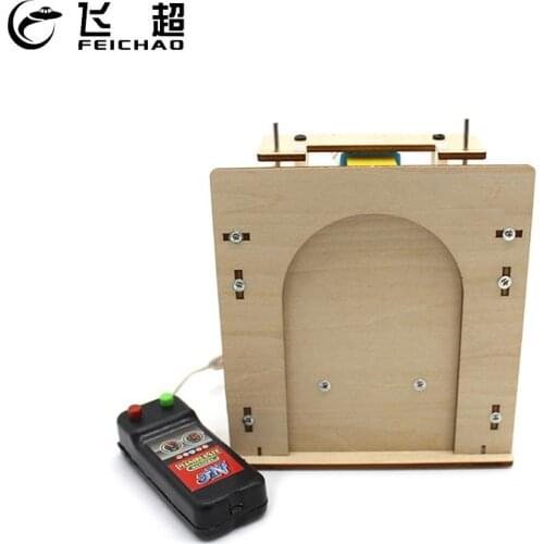 FEICHAO DIY Remote Control Electric Wood Lifting Door for Kids Science Toys Experiment Kits Creative Educational Project