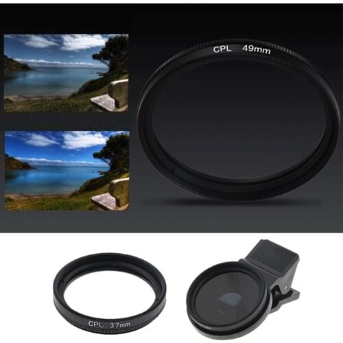 Camera Filter 37mm Professional Phone Camera Circular Polarizer CPL Lens Filter For iPhone 7 for Samsung Galaxy for Huawei