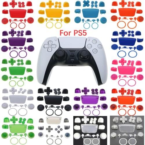 JCD Gamepad Replacement Button For PS5 Controller Button Joystick Replacement Shell Gamepad Shell Replacement Parts Set