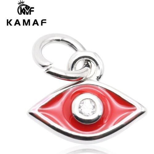 KAMAF 10pcs/pack 10mm*8mm Devils Eye Jewelry Pendant Wholesale Handmade Jewelry Diy Necklace Earrings Jewelry Making