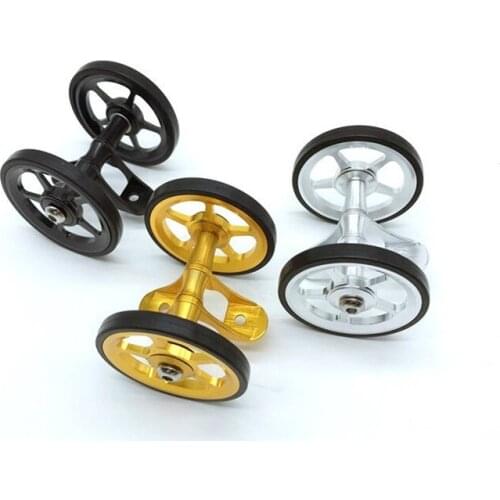 Brompton Easy Wheel Mudguard Wheel Rear Fender Wheel Black-Silver-Gold Folding Bike Practical Accessories